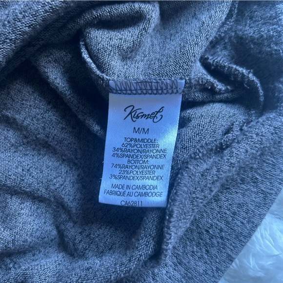 Kismet Women's USM Grey and Pink Cowl Neck Sweater - Picture 6 of 7